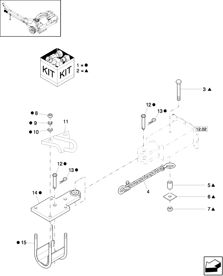 12.04 HITCH EXTENSION & CHAIN CLEVIS