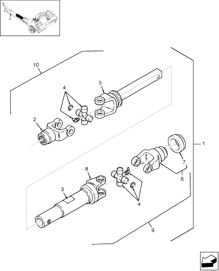 01.23  POWER TAKE OFF, SECONDARY, P.I.N. 74135 & AFTER