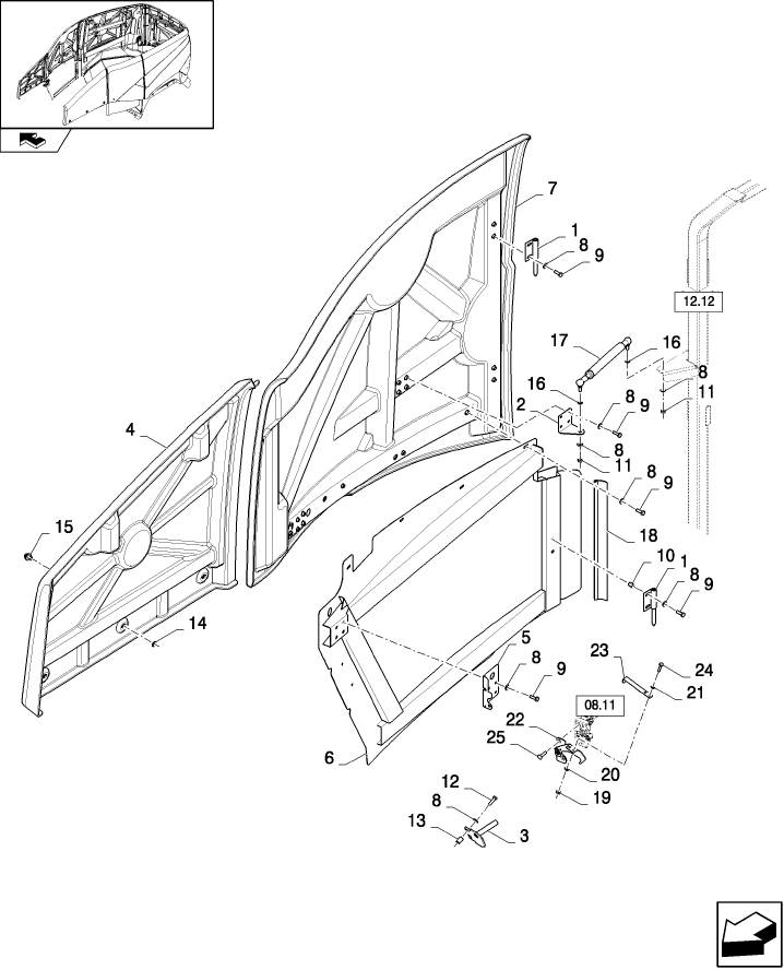 08.09(01) SUPPORTS & SHIELDING, RH