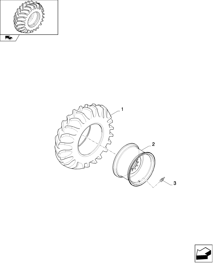 11.11(01) STEERING WHEELS: SW460/70R24-152A8-IT520(-105)