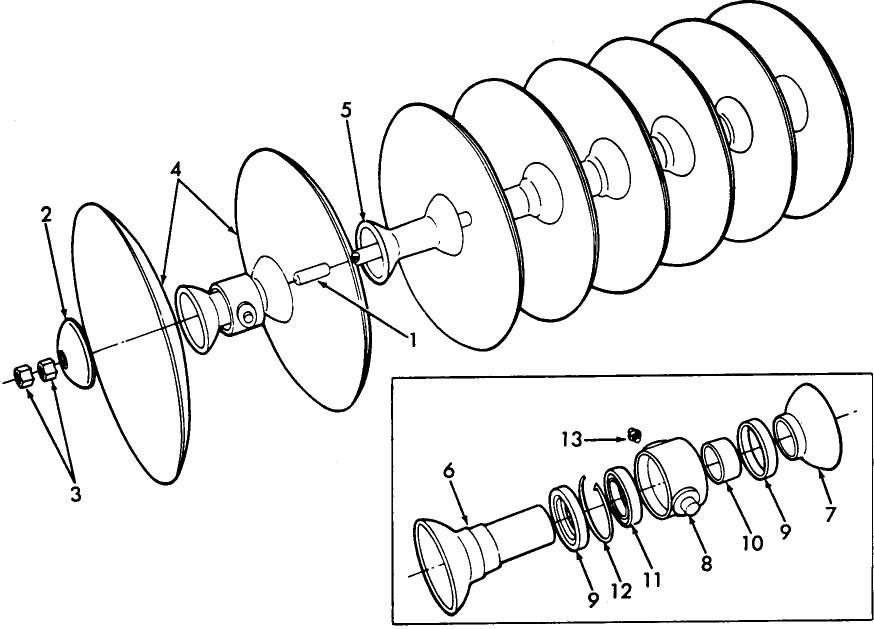 041 DISC & GANG ASSEMBLY - 10-200,10-213