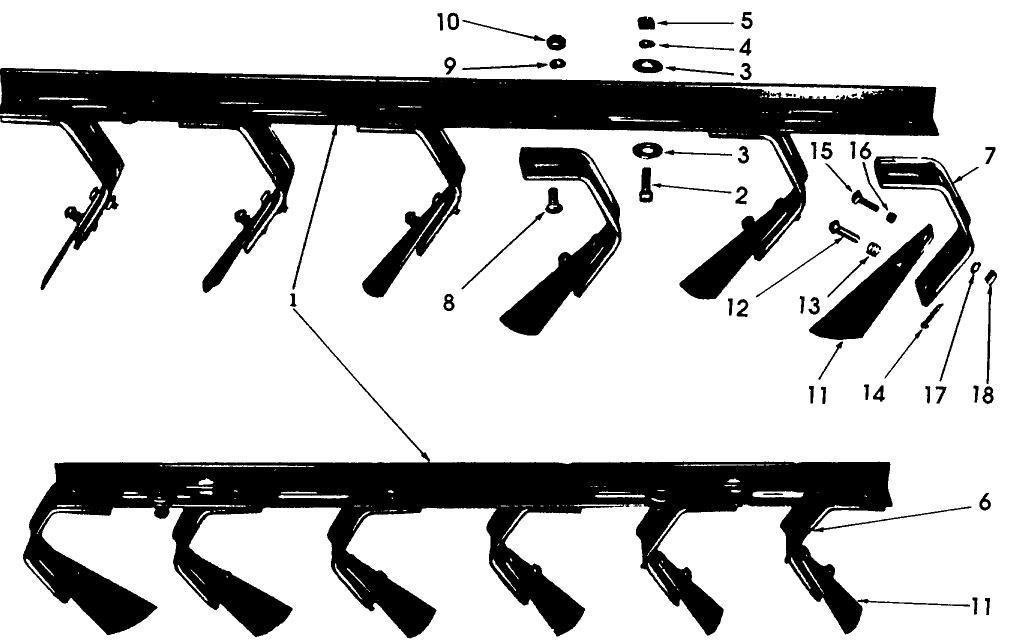 033 SCRAPER ASSEMBLIES, B-SERIES - 11-5,11-6,11-7,11-8