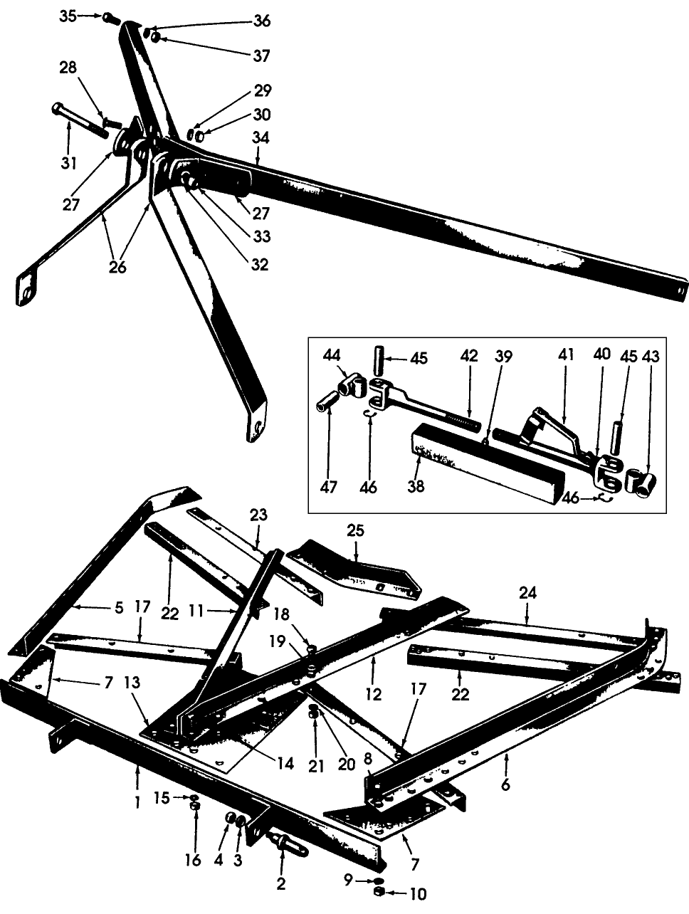 009 FRAME ASSEMBLY, LIFT TYPE, E-SERIES - 11-85,11-86,11-87,11-93,11-98,11-99,11-102,11-132,11-133,11-134