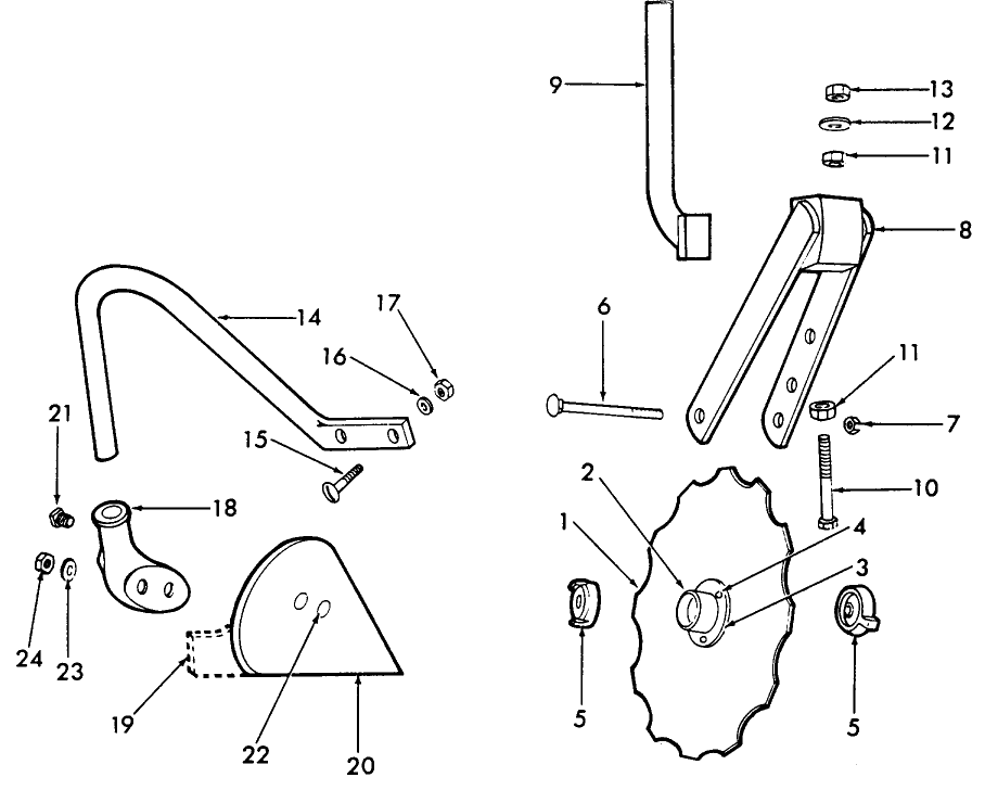 011 COULTER & JOINTER ASSEMBLIES - 10-350,10-351,10-352,10-353