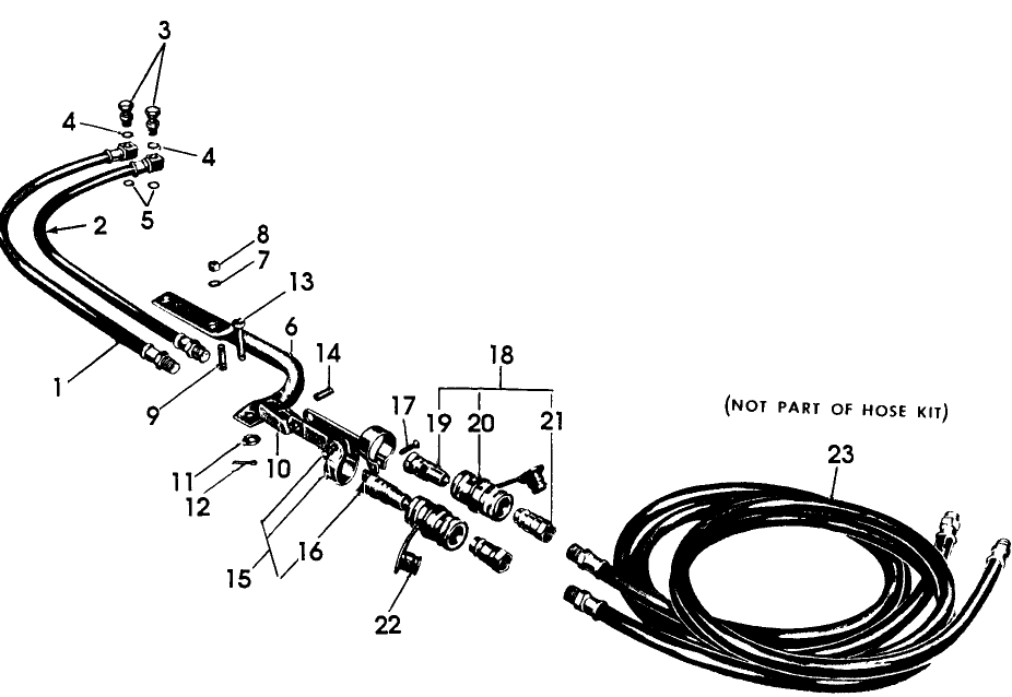 013 REMOTE CYLINDER HOSE KIT