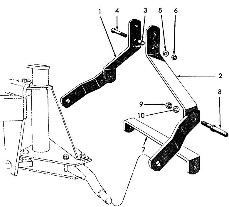 006 SEMI-MOUNTED HITCH ASSEMBLY, FRONT SECTION - 10-577