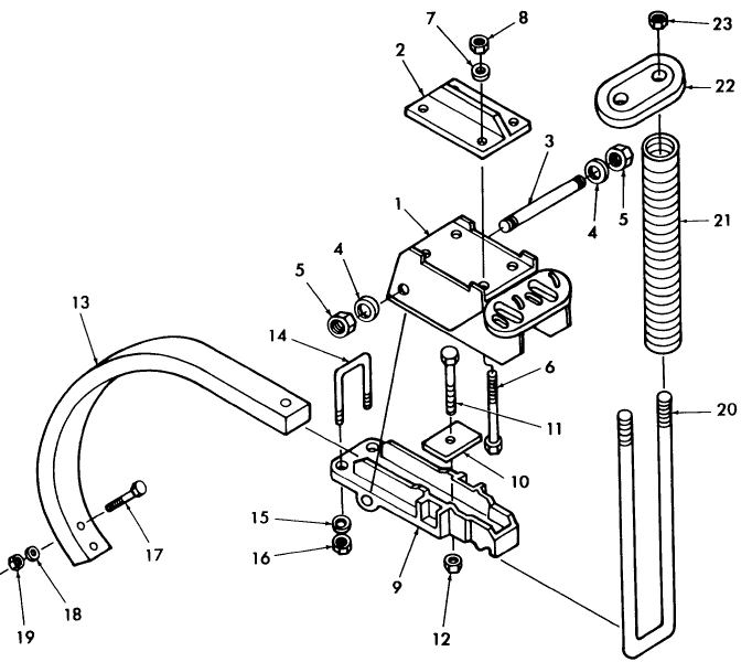 040 TWIN SPRING SHANK, 7-80/ - 133-SERIES