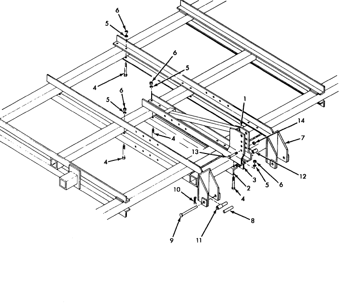 036 HITCH POLE, 3 POINT, 7-80/ - 133-SERIES