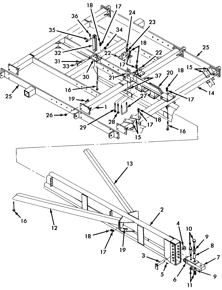 001 MAIN FRAME ASSEMBLY, 9' & 15'