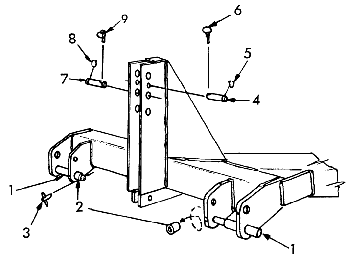 004 HITCH REPAIR PARTS, 3-POINT