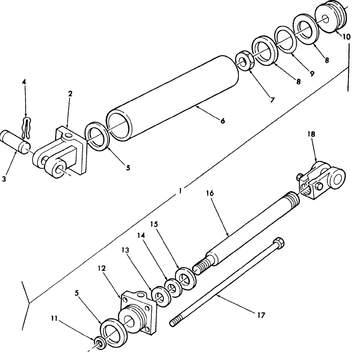 014 HYDRAULIC CYLINDER ASSEMBLY, 3" X 24"