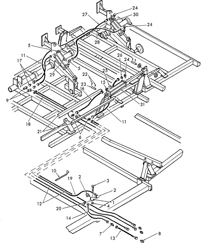 016 FLAT FOLD HYDRAULIC SYSTEM 18' & 21' WITH SINGLE AXLE