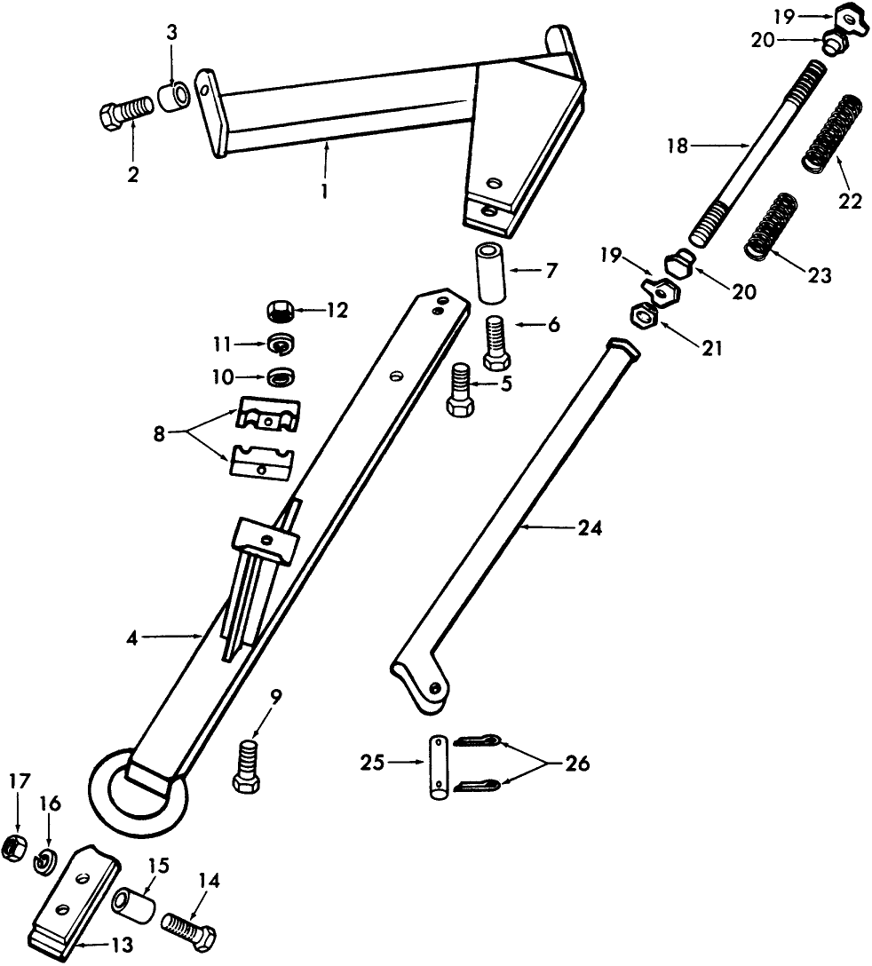 002 TONGUE, DRAWBAR & RELATED PARTS - 219-SERIES