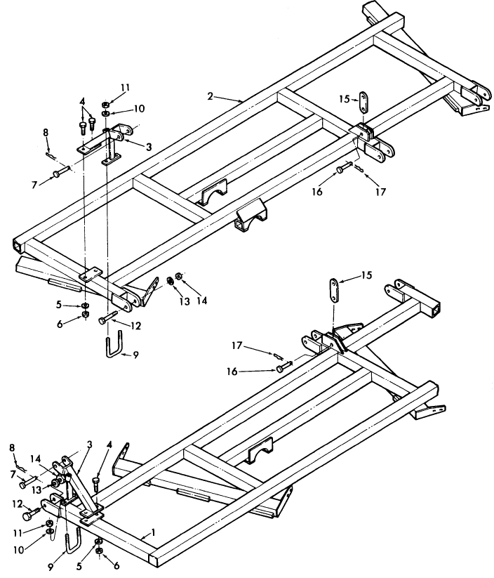 005 WING FRAME ASSEMBLY, 3-SECTION, 18 & 20 FT.