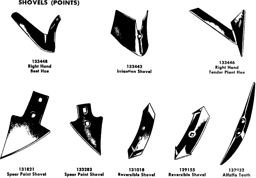 056 SHOVELS & POINTS, HEAT TREATED