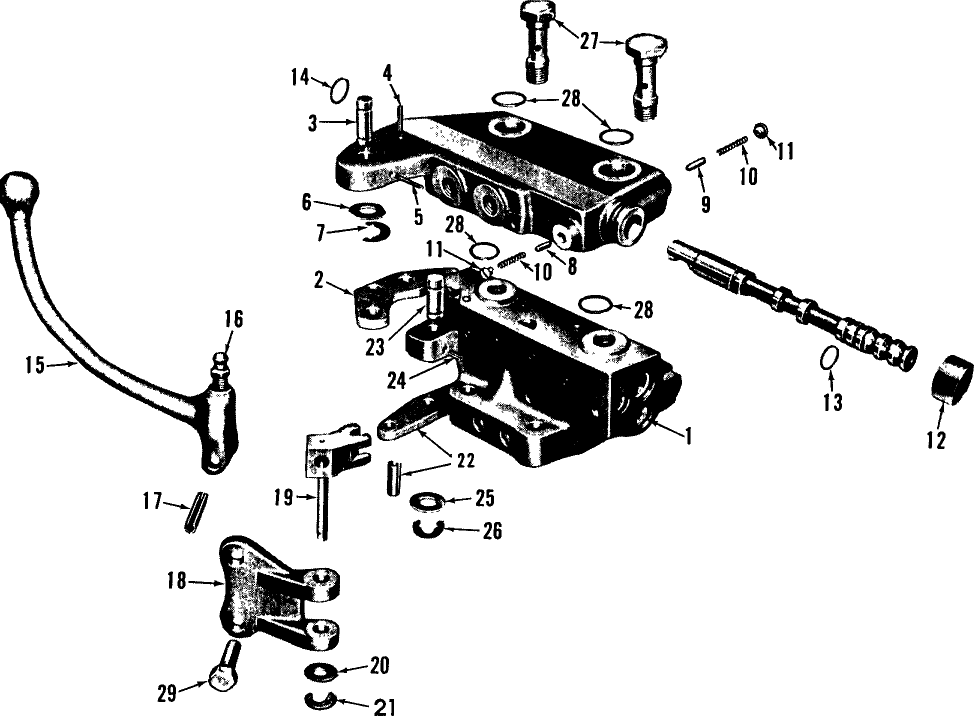 019 SELECTOR KIT FOR 900 TRACTOR -