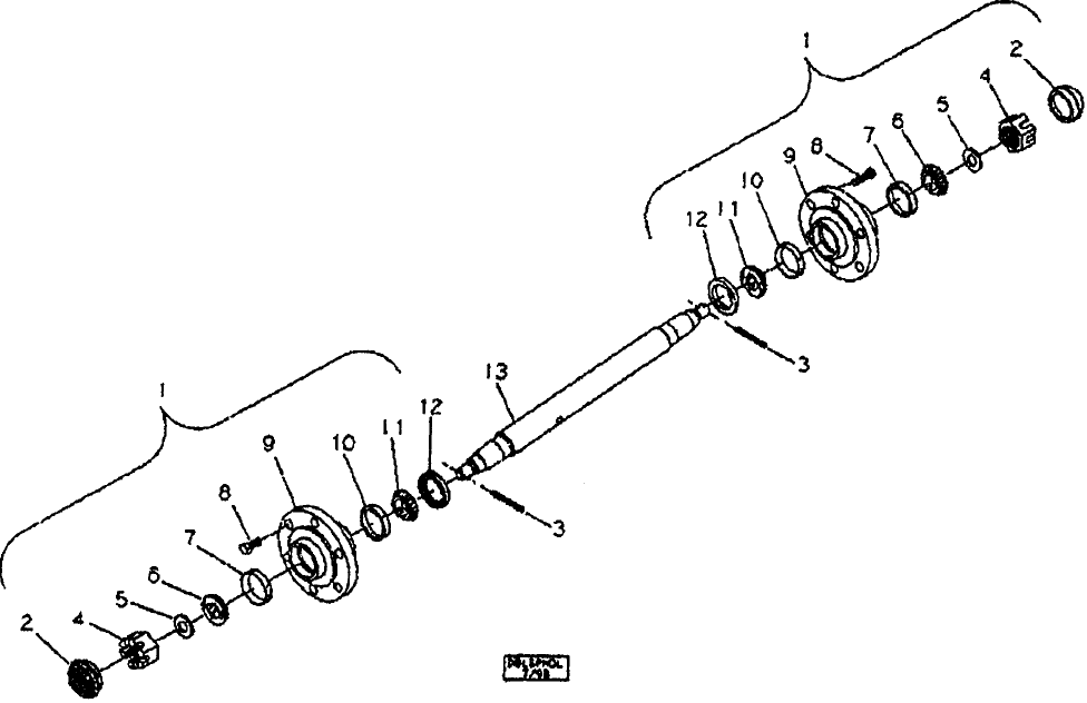 09-35 783 DUAL HUB AND SPINDLE