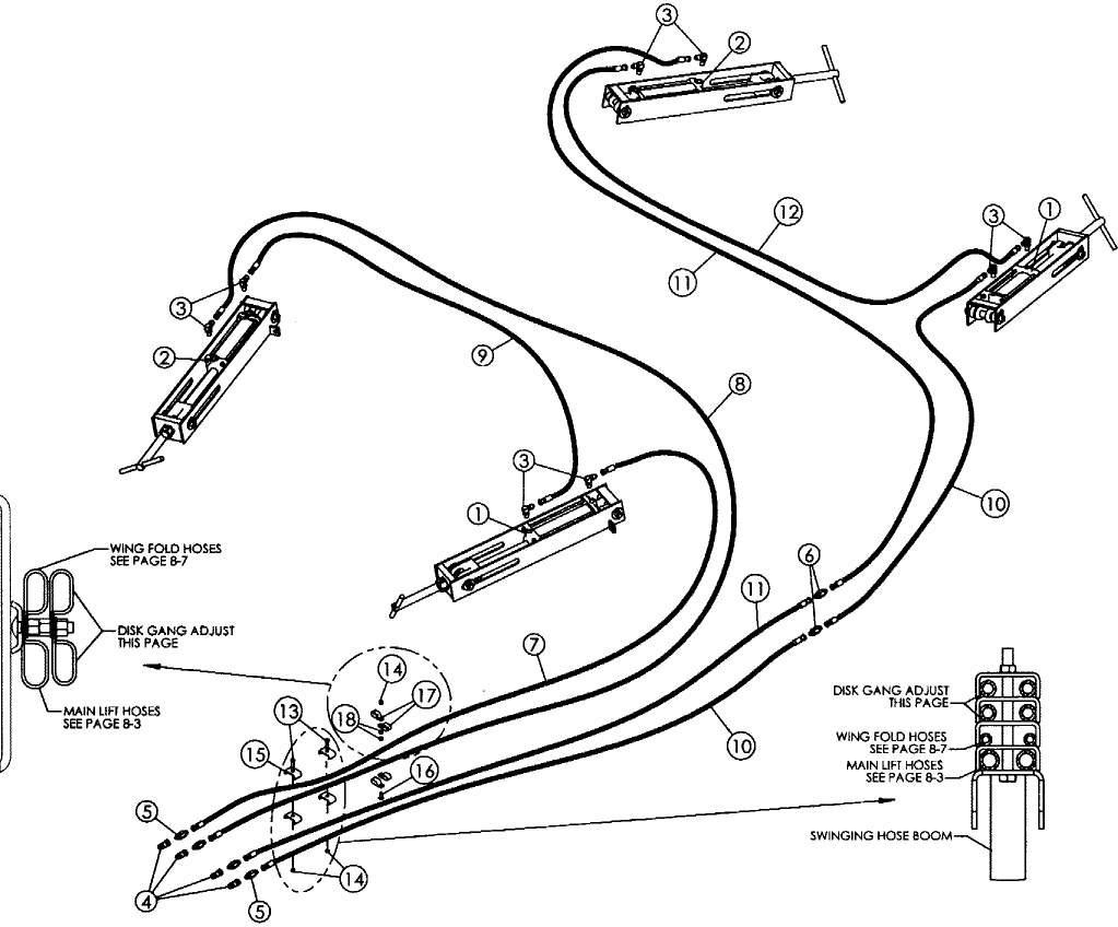 8-04 DISK GANG DEPTH ADJUSTMENT HYDRAULICS