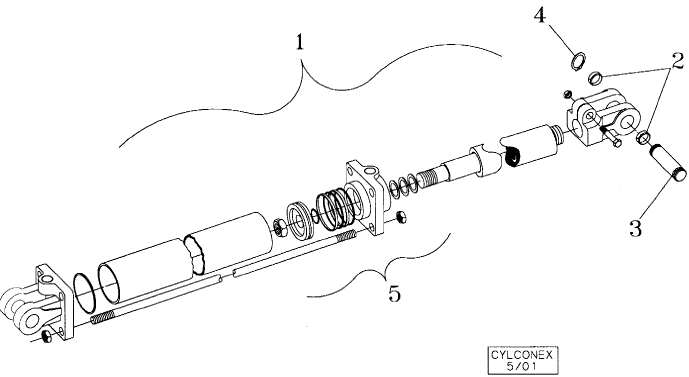 8-08 MAIN LIFT CYLINDER ASSEMBLY 398561A1