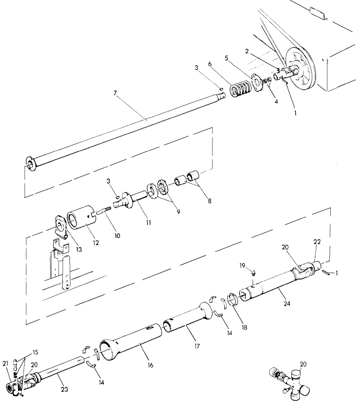 003 PTO CLUTCH & SHAFT ASSEMBLY