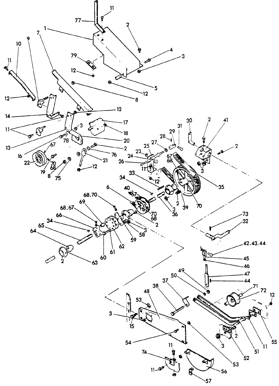 026 TABLE CLUTCH, DRIVE, & SHIELDS