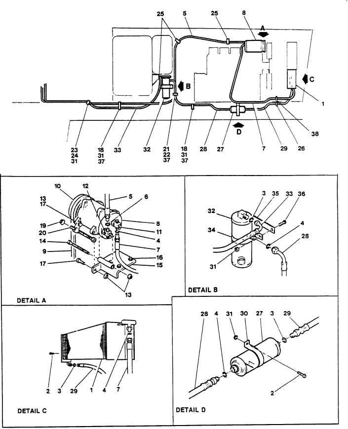 039 AIR CONDITIONING SYSTEM, ENGINE END