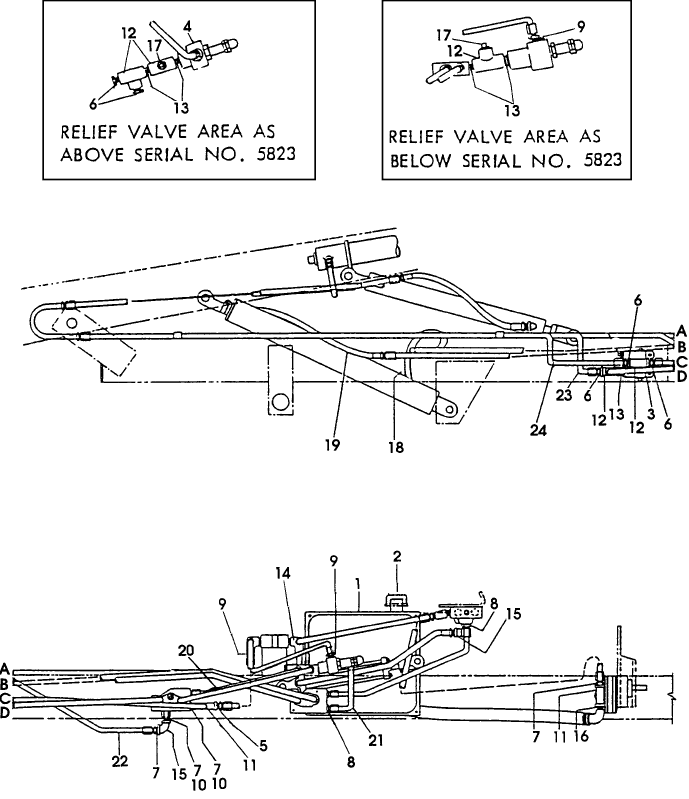 014 HYDRAULIC SYSTEM, SIDE VIEW - 1010