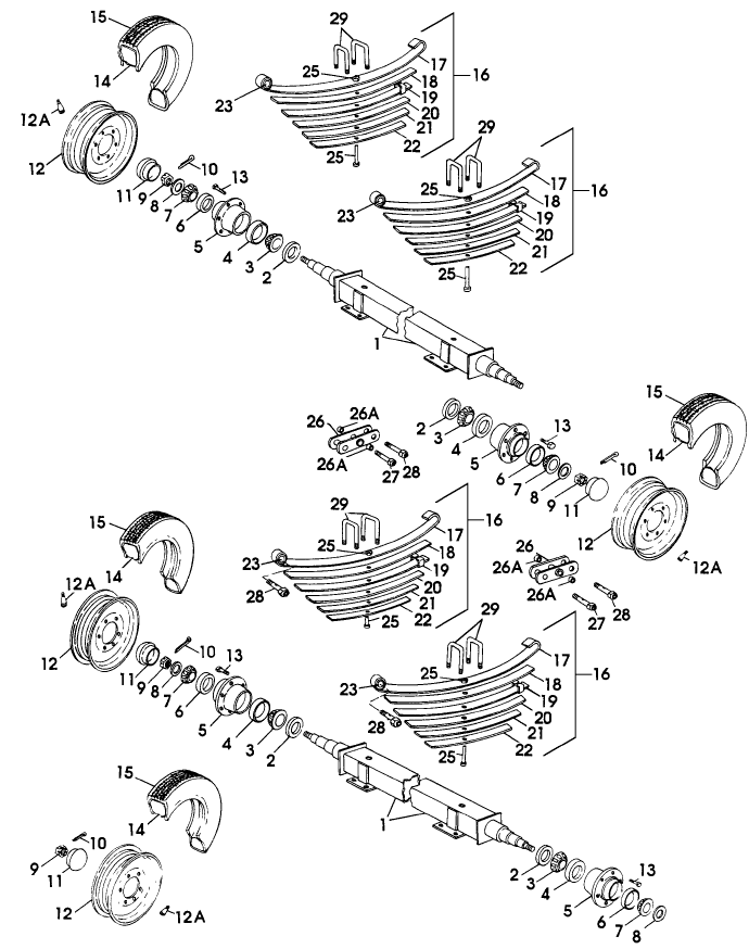 001 AXLE & SPRING