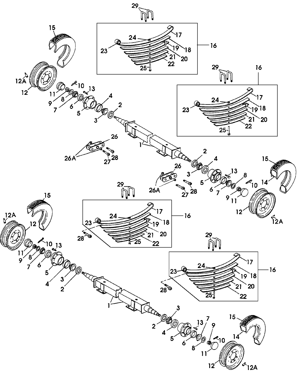 001 AXLE & SPRING