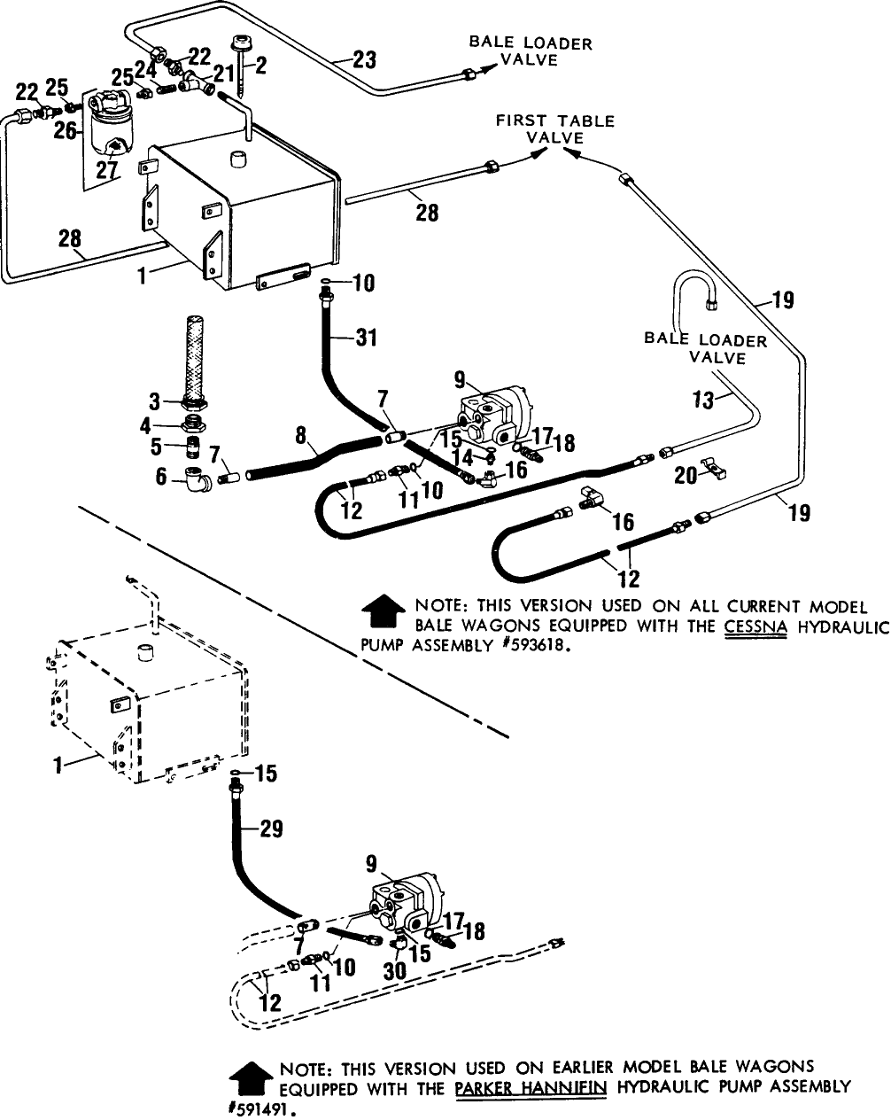 016 HYDRAULIC SYSTEM OIL RESERVOIR, PUMP & FILTER