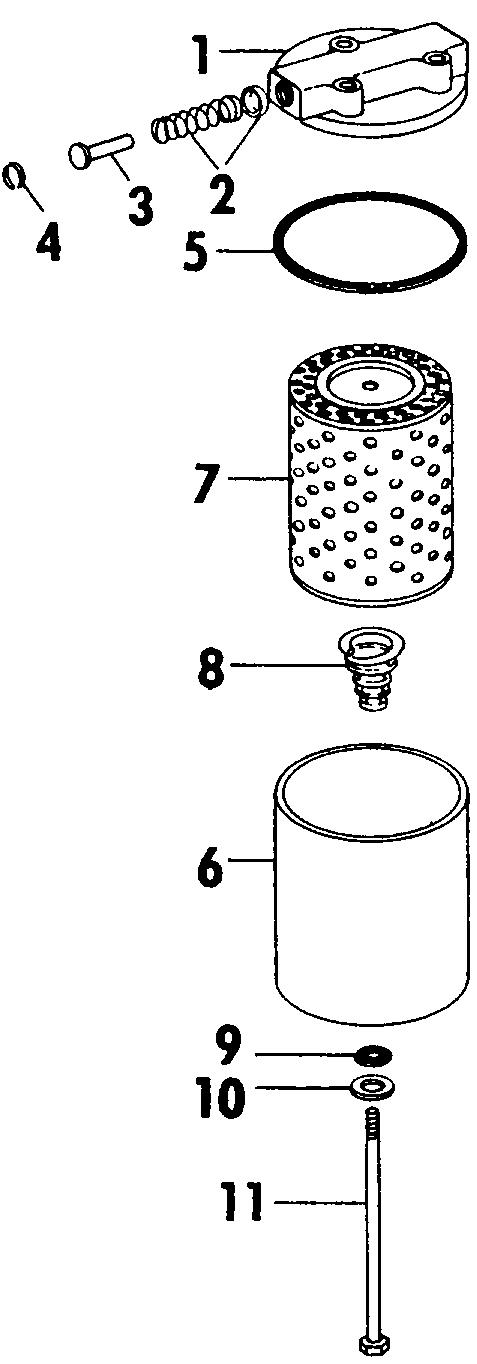 007 HYDRAULIC FLUID FILTER, SERIES 1965