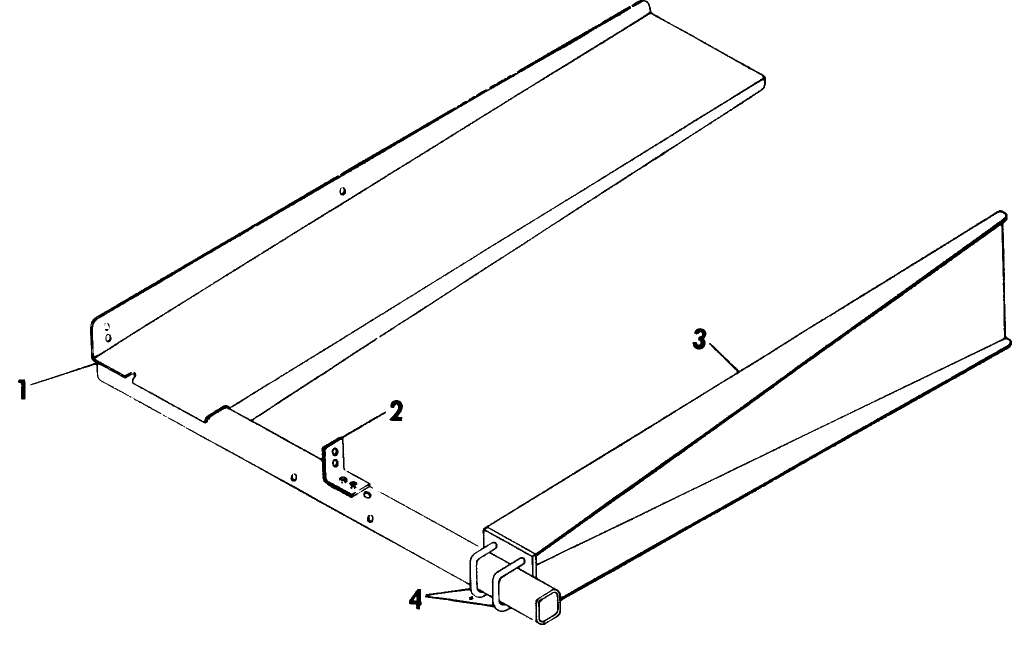 054 83977 QUARTER TURN BALE CHUTE ATTACHMENT