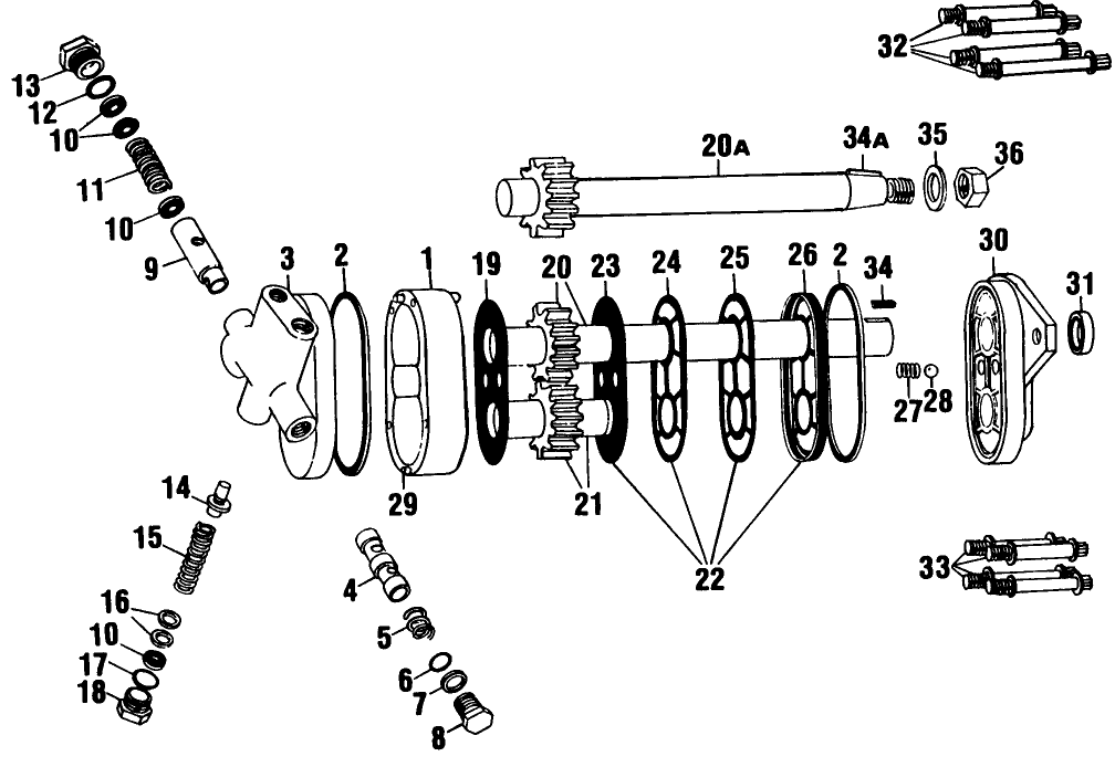 072 HYDRAULIC OIL PUMP