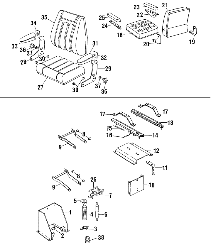 008 SUSPENSION & SEAT ASSEMBLY