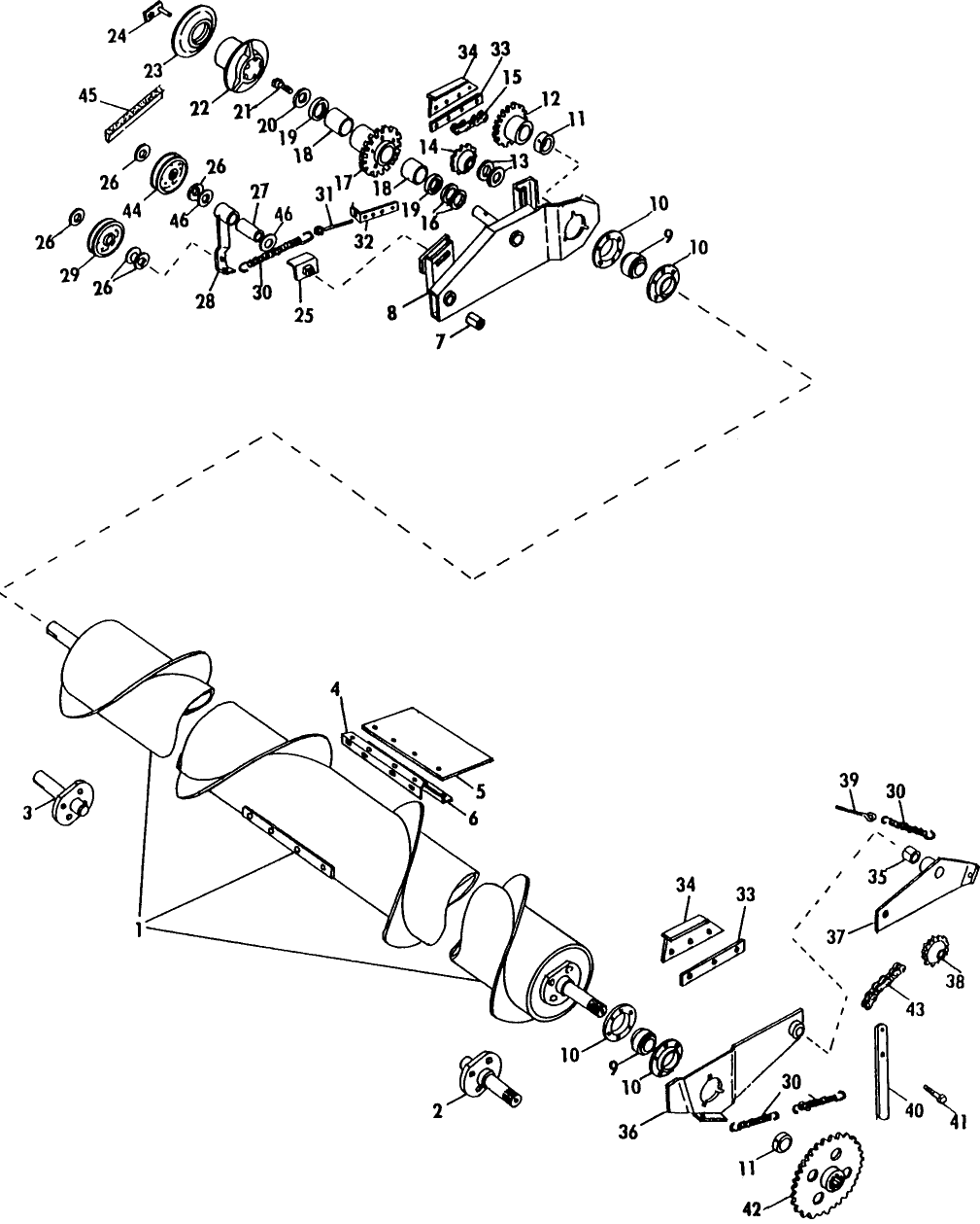 041 AUGER HEADER, AUGER & AUGER DRIVE