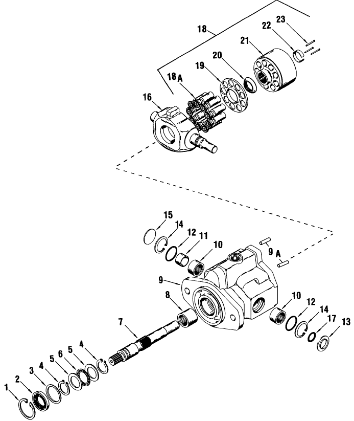 021 CESSNA HYDROSTATIC TRANSMISSION PUMP, STYLE 1