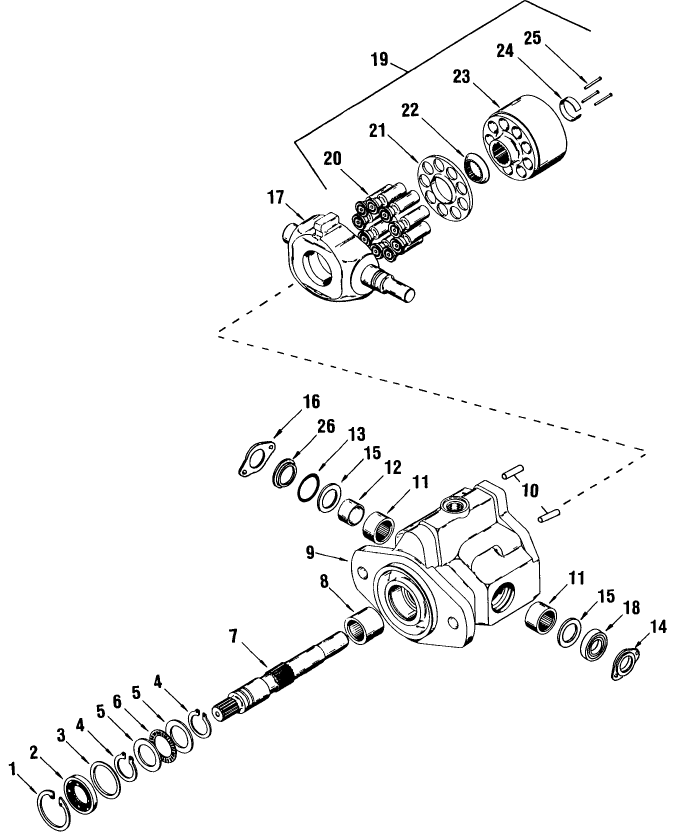 022 CESSNA HYDROSTATIC TRANSMISSION PUMP ASSEMBLY, STYLE II