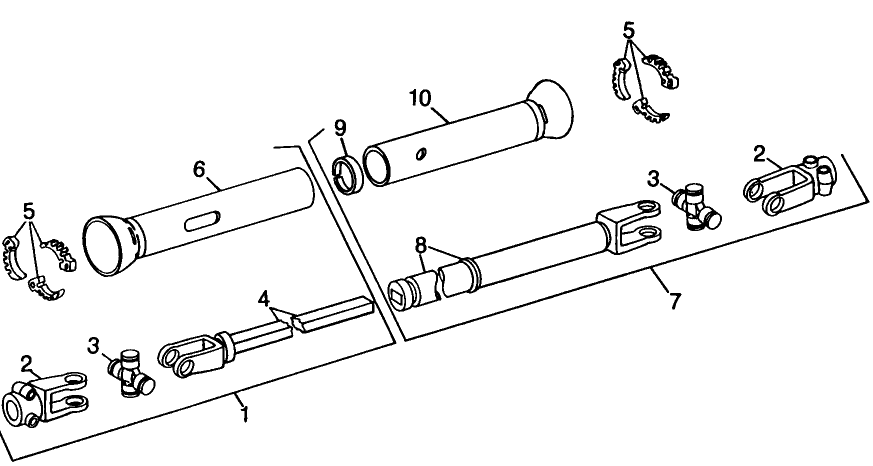 006 PTO HEADER DRIVE GROUP, HEADER PTO ASSEMBLY, P/N 684083, 1495