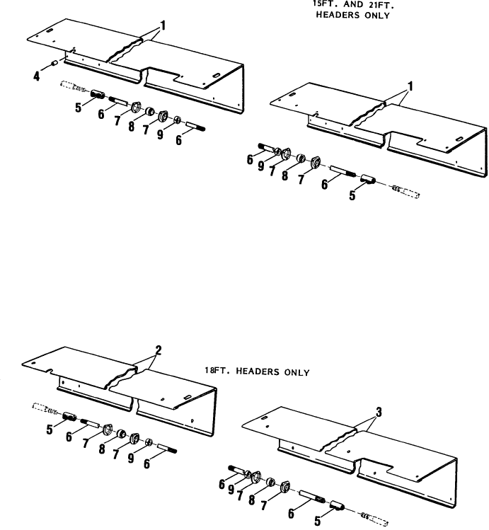 010 HEADER DRIVE GROUP, COUPLED DRIVE SHAFTS & SHIELDS, 1116