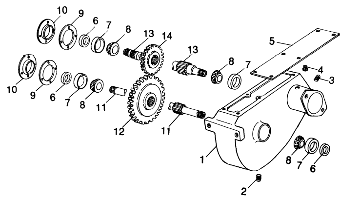 008 GEARBOX ASSEMBLY, 9614817