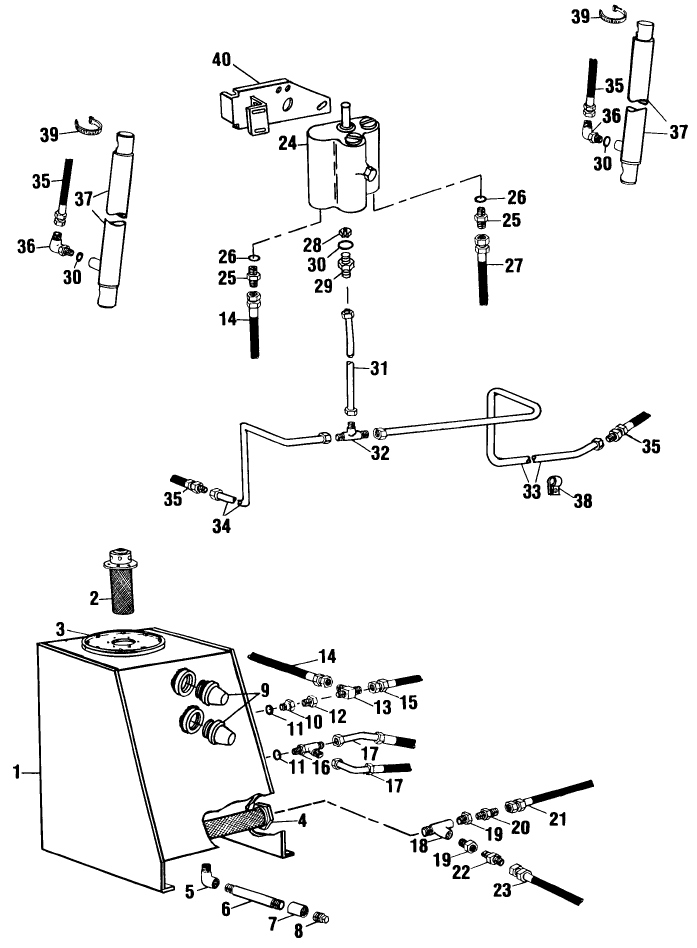 033 HYDRAULICS, CONTROL VALVE, CYLINDERS & RESERVOIR