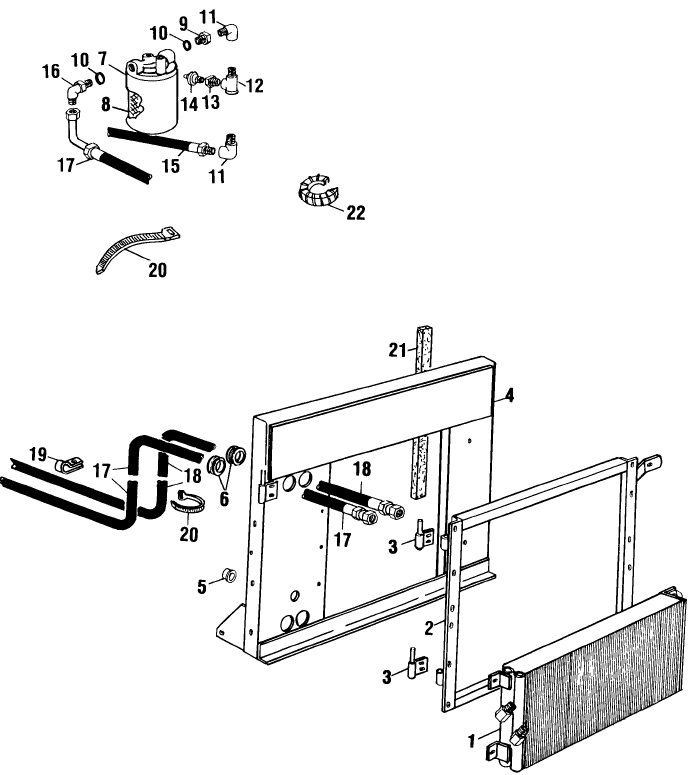 034 HYDRAULICS, OIL COOLER & OIL FILTER