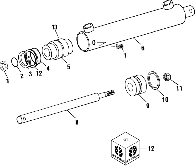 014(1) HEADER LIFT CYLINDER, MASTER