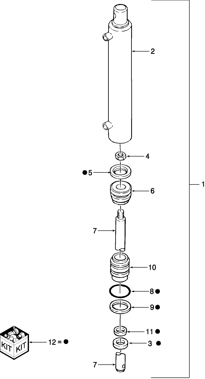 07.02 CYLINDER, HYDRAULIC, LIFT, MASTER