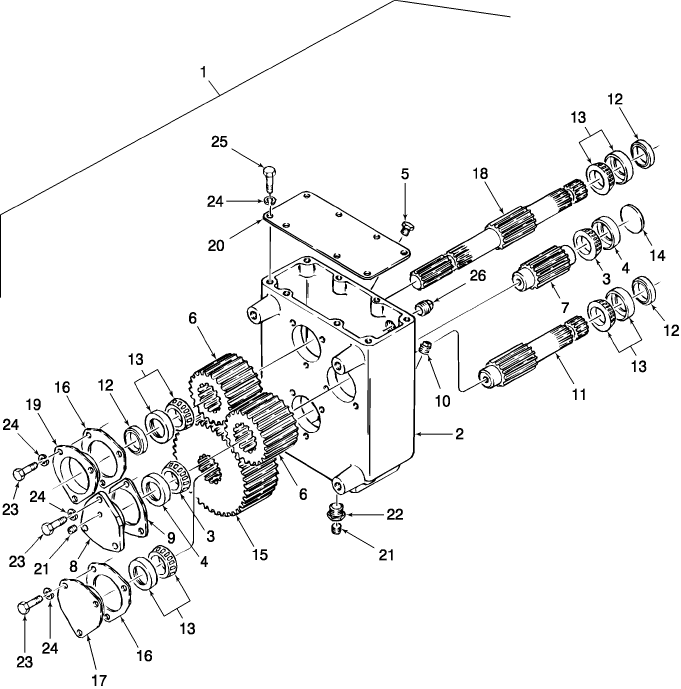 03.01 GEARBOX, STEP UP