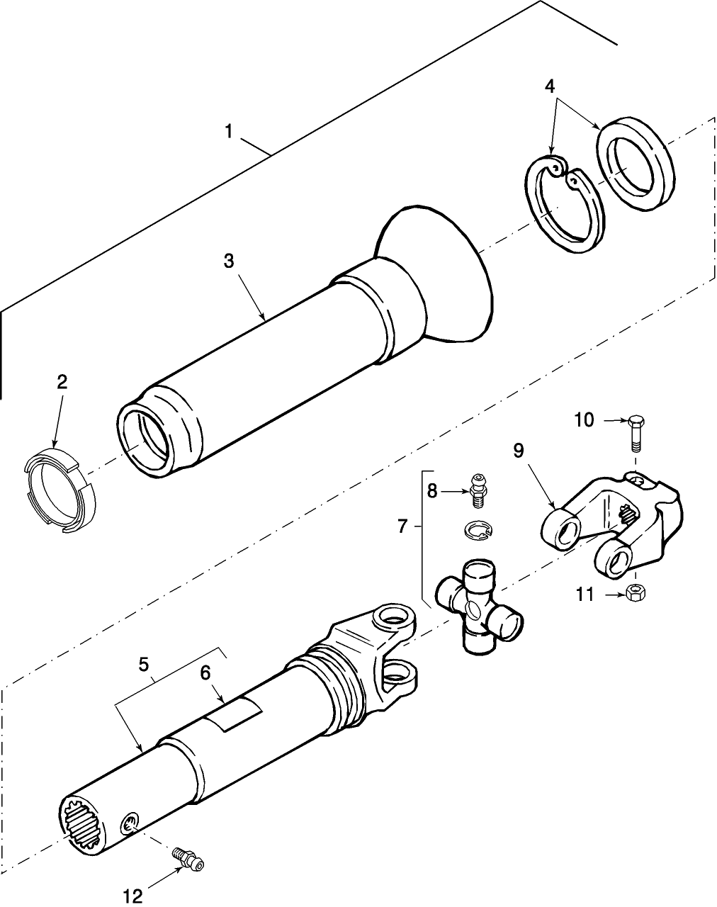 01.02 PRIMARY PTO, REAR HALF, 540 RPM, PRIOR TO 5/07