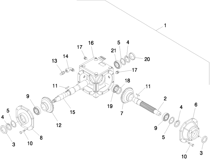 03.02(1) GEARBOX, PIVOT, ASN-641955