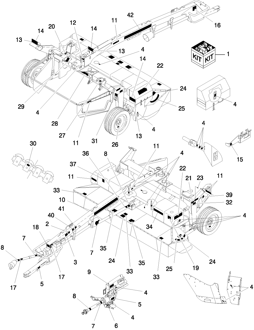 08.07 DECALS, STANDARD & SWIVEL TONGUE MODELS