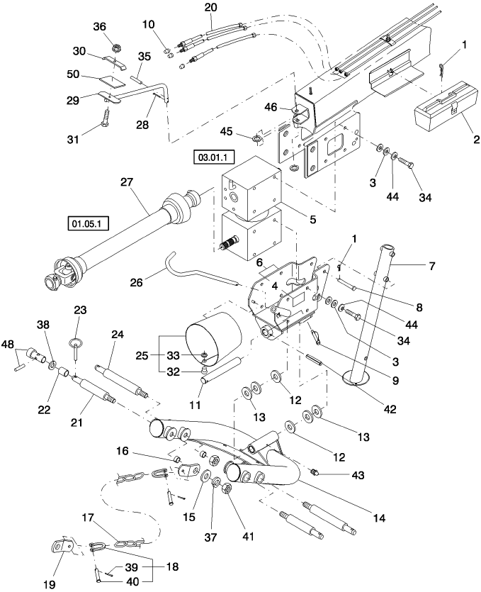 12.06 2 POINT SWIVEL HITCH,  ASN-641955