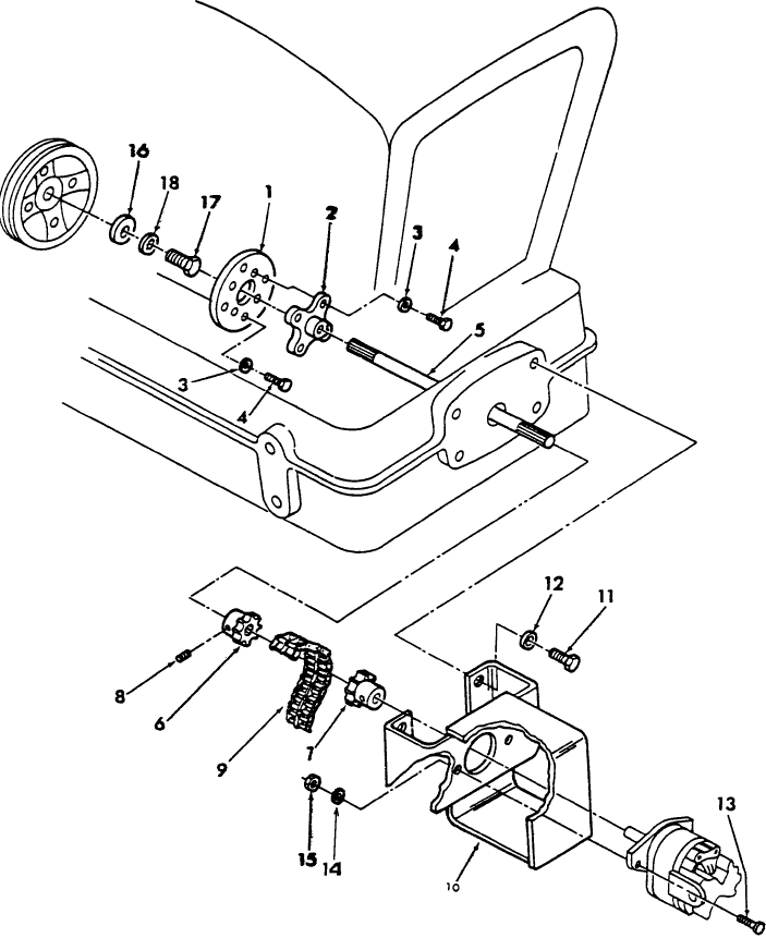 018 FRONT PUMP MOUNTING (EXCEPT 4600)